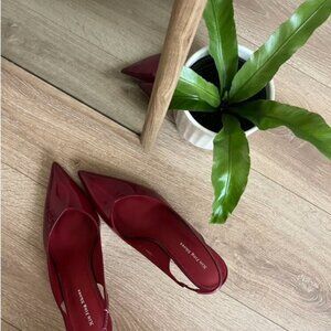 Women's Simple Fashion Casual Mid-Heel Backless Pumps